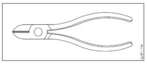 Diagonal cutting pliers