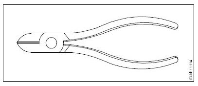 Diagonal cutting pliers