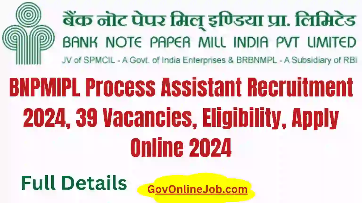 BNPMIPL Process Assistant Recruitment 2024