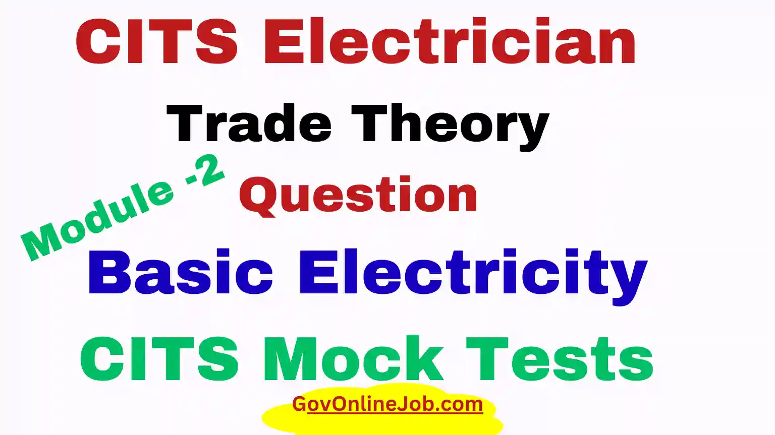 Basic electricity question answer cits and iti